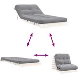  Futon na razvlačenje s madracem bijeli 90x206x11 cm borovina | Eponuda.ba