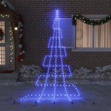  LED Božićno drvce s zemljanim klinovima Plava 511 cm Metal | shoptok.hr