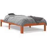 vidaXL Posteljni okvir voščeno rjav 90x200 cm trdna borovina Cene