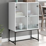  Bočni ormarić sa staklenim vratima bijeli 69 x 37 x 100 cm | shoptok.hr