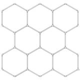 Xled šestougaona led plafonjera, 8 glava, 225W, 6500K, 100-110 lm/w, 245x236cm Cene