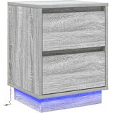  Noćni ormar s ladicama Siva 39 x 34,5 x 50 cm Konstruirano drvo | Eponuda.ba