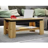 MID.YOU klubska miza rolas, medeni hrast, črna, 90x41 | Shoptok.si