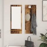 vidaXL Nadwyčajna obešalnik za plašče Staro les 70 x 10 x 90 cm | Shoptok.si