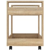 Kolica Voziček za pisalno mizo sonoma hrast 60x45x60 cm inž. les, (20826826) | Shoptok.si