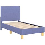  Okvir kreveta za malu djecu s naslonom Traper plava 70 x 140 cm | shoptok.hr