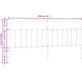  Metalno zamjensko uzglavlje bijelo 193 cm | Eponuda.com