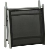 vidaXL Sklopivi oslonac za noge crno-srebrni od tekstilena i aluminija | shoptok.hr
