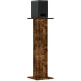 vidaXL Stojalo za zvočnike 2 kosa dimljen hrast 30x30x95 cm inž. les | Shoptok.si