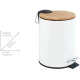 Wenko 24392100 - Koš TORTONA 17x23,5 cm bela/braon/crna | Eponuda.com