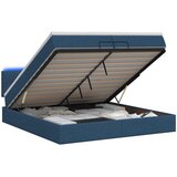  od pjene s madracem i LED-om Plava 200 x 200 cm Tkanina | shoptok.hr