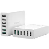polnilec BW-S15 EU, 60 W, QC 3.0, 6x USB-A
