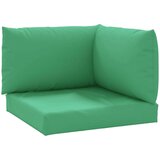  Blazine za kavč iz palet 3 kosi zeleno blago, (20623403) | Shoptok.si