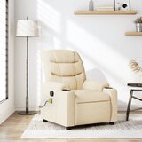 vidaXL masažni naslanjač krem blago | Shoptok.si