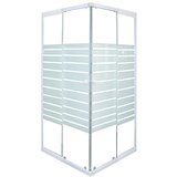 Sanotechnik kvadratna tuš kabina (nastavljiva po širini 80-90 cm x 190 cm, beli profili, steklo: 5 mm) Cene