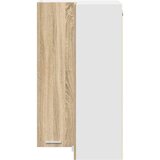 Viseći ormarić s vratima Sonoma hrast i bijela 57 x 57 x 100 cm | shoptok.hr