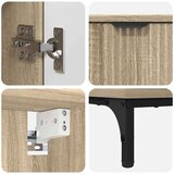 vidaXL Set namještaja za kupaonicu s ladicama Zidne Sonoma hrast | shoptok.hr