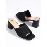 Shelvt Textile women's black flip-flops on the post | Eponuda.ba