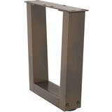  noge jedilne mize v-oblika 2 kosa naravno jeklo 40x(30-31,3) cm | Shoptok.si