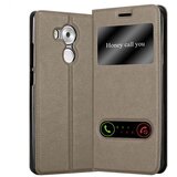 Cadorabo Ohišje, združljivo z Huawei MATE 8 v kamnito rjava - Zaščitni ovitek z magnetnim zapiranjem, stoječo funkcijo in 2 okencema za gledanje, (20558757) | Shoptok.si