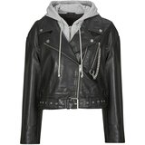 Ikks Usnjene jakne & Sintetične jakne PERF CUIR CAP Črna | Shoptok.si