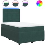 vidaXL Krevet box spring s madracem tamnozeleni 120x190 cm baršunasti | shoptok.hr