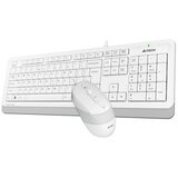 A4Tech F1010 USB US bela tastatura + USB beli miš Cene