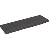 vidaXL Zidna polica tamnosiva 60 x 20 x 2 cm od obrađene hrastovine | shoptok.hr
