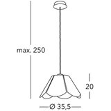  Kolarz A1346.31.W - Luster na sajli BLOOM 1xE27/100W/230V | Eponuda.com