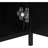  Nočna omarica 2 pcs Črni hrast 40 x 42 x 60 cm Konstruiran les | Shoptok.si