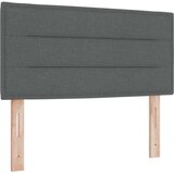 vidaXL Postelja s škatlo z vzmetnico in LED Temno siva 90x200 cm Tkanina | Shoptok.si