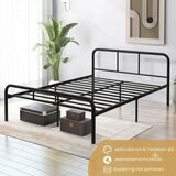 Domaro Metalni krevet 140x190cm sa uzglavljem Slike
