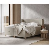 Maison de Rêve Svetlo siva boxspring postelja s prostorom za shranjevanje 160x200 cm Monpelli – | Shoptok.si