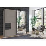 XXXL Omara Z Drsnimi Vrati Osnabrück, Siva, Ogledalo | Shoptok.si