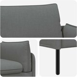 SOFA za dvije osobe Tamnosiva 188 x 81 x 89 cm Tkanina Slike