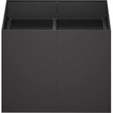  Vrtna saksija Crna 80 x 80 x 60 cm Čelična vrata | shoptok.hr