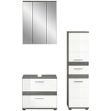 MID.YOU Kopalnica Blake, Bela, Srebrna, 3-Delna | Shoptok.si
