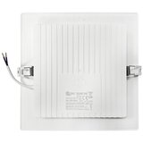  ugradno stropno led svetlo square LED/18W/230V 4000K 22x22 cm belo | Eponuda.com