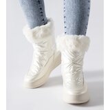 Gemre White insulated snow boots with fur Oliver | shoptok.hr