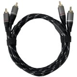 INF 2RCA moški na 2RCA moški avdio kabel, čisto bakreno jedro, pleten najlon 3 m, (5000090829) | Shoptok.si