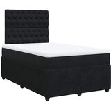  Krevet box spring s madracem crni 120 x 190 cm baršunasti | shoptok.hr