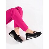 Shelvt Suede platform loafers with crystals | Shoptok.si