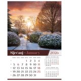  KALENDAR &amp;quot;VRTOVI 2026&amp;quot; 13 LISTOVA, SPIRALA Slike