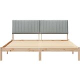  Okvir za krevet s uzglavljem Smeđa 180 x 200 cm tkanina | shoptok.hr