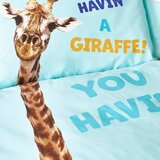 Catherine Lansfield Turkizna otroška posteljnina za zakonsko posteljo 200x200 cm Havin A Giraffe – | Shoptok.si