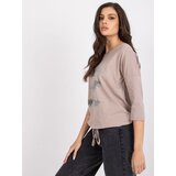 RELEVANCE Blouse-RV-BZ-0226.34P-dark beige Cene