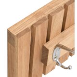  Zidna vješalica 42 x 8,5 x 14 cm od masivnog drva oraha | shoptok.hr