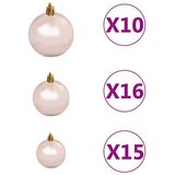 vidaXL Umjetno božićno drvce s 300 LED svjetlima Zelena 180 x 115 cm | shoptok.hr
