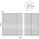  Gabion s žicom debljine 3,5 mm i mrežom 5x2,5 cm 1050x20x150 cm | shoptok.hr