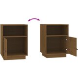  Noćni ormarići boja meda 40x34x55 cm od masivne borovine | Eponuda.com